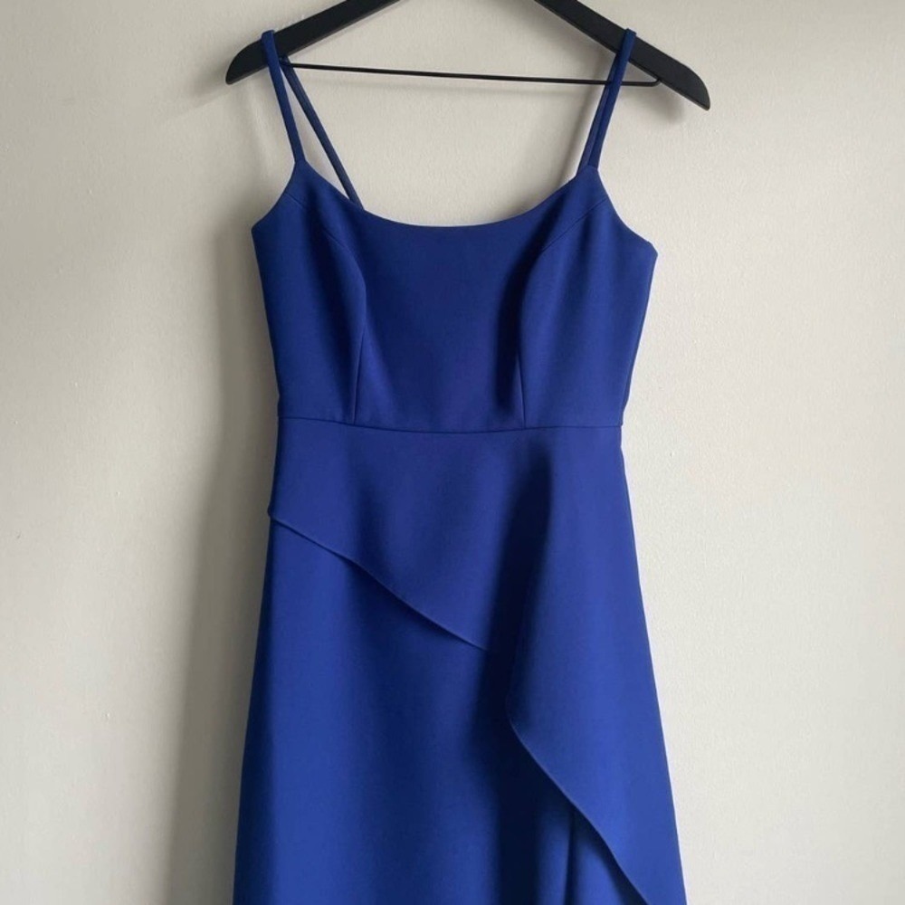 BCBGMaxazria Steluth Maxi Dress Royal Blue size 2 strap's cocktail prom - Picture 3 of 12